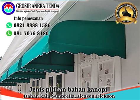 Kanopi Awning Kain Aneka Tenda