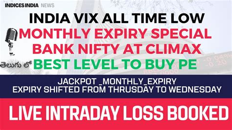 Monthly Expiry Special Analysis Jackpot Trade Indicesindia