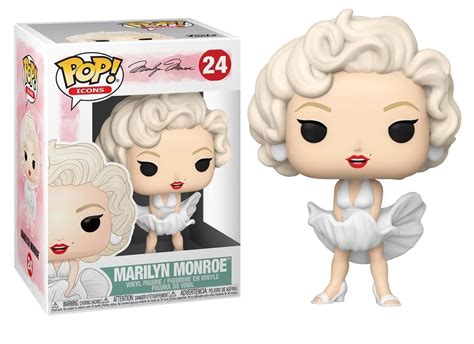 Funko Pop Marilyn Monroe Vestido Branco White Dress Icons 24