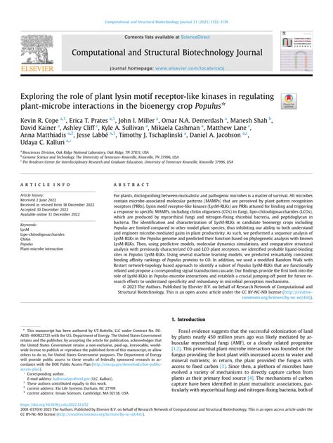 PDF Exploring The Role Of Plant Lysin Motif Receptor Like Kinases In