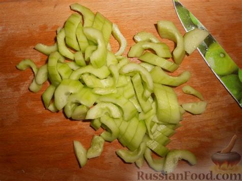 Рецепт: Жареные огурцы по-китайски на RussianFood.com