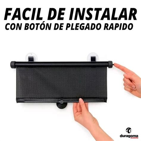 Cortinas Parasol Para Auto Enrollables 2u Ventosas Universal