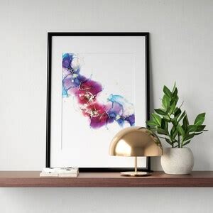 Abstract Alcohol Ink Wall Art, Ink Painting,watercolor Digital Prints, Abstract Artwork ...