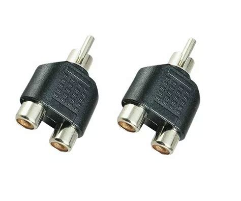 2X CHINCH STECKER 2 Chinchbuchsen Buchsen RCA Adapter EUR 1 60