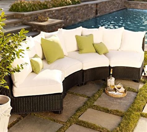 Build Your Own Palmetto All Weather Wicker Rounded Sectional