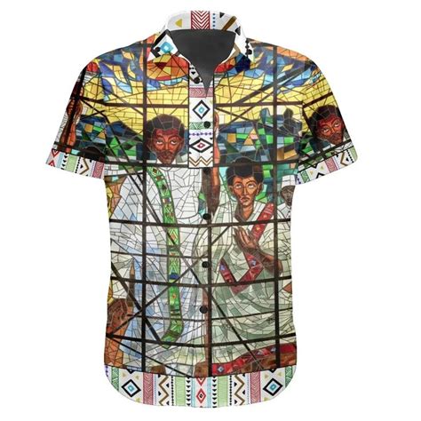 AIO Pride Ethiopia Hawaiian Shirt Ethiopian Orthodox Flag Custom AIO