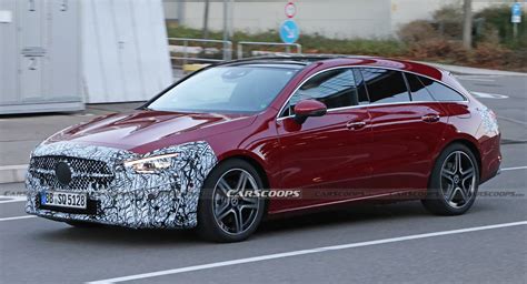 Gently Updated 2024 Mercedes CLA Shooting Brake Spied In Two Colors