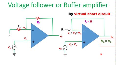 Op As Voltage Follower Or Buffer Amplifier English YouTube