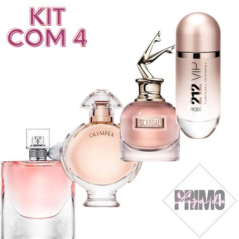 KIT 4 PERFUMES FEMININOS 100ml MELHOR QUALIDADE IMPORTADOS ENVIO