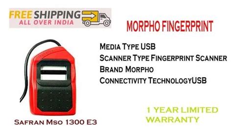 Refurbhised Morpho Safran Icons MSO 1300 E3 Biometric Fingerprint