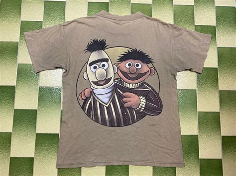 Vintage Bert and Ernie Sesame Street T-Shirt TV Show Muppets Tee Shirt ...