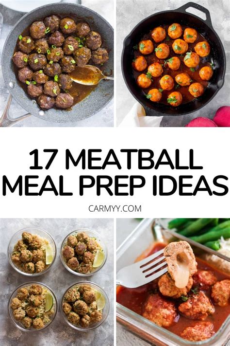 17 Easy Meatball Recipes For Meal Preps Meatball Recipes Easy Meatballs Easy Dinner Meal Prep