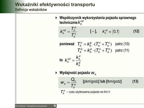 Ppt Zarz Dzanie Transportem Kurs In Ynierski Powerpoint Presentation