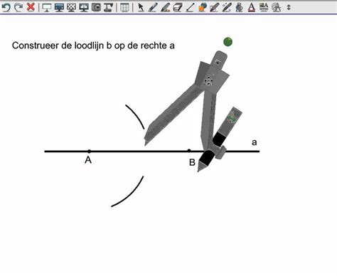 Loodrechte Tekenen Met Passer Youtube