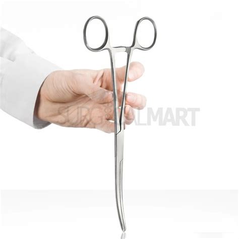 2 Pc Hemostat Forceps Set 8"+12" Curved Fishing Forceps | Surgical Mart