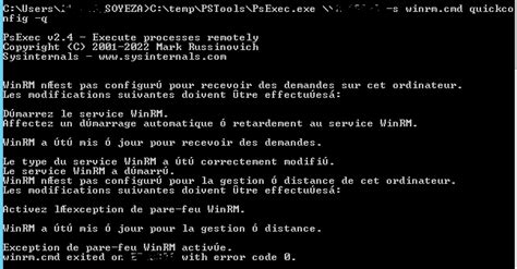 Activé WinRM à distance AC Tech