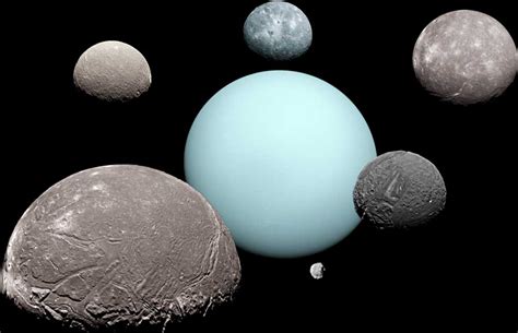 Les Satellites D Uranus Ariel Miranda Oberon Titania Umbriel