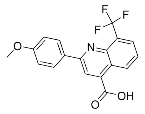 2 4 Methoxyphenyl 8 Trifluoromethyl 4 Quinolinecarboxylic Acid