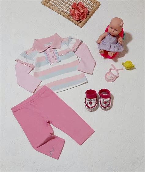 Kit Bebê Roupa Bonequinha Brindes Roupa Infantil para Menina Up