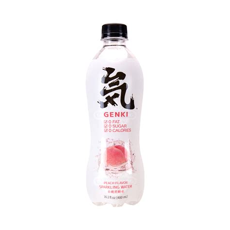 Genki Forest Sparkling Water Peach Flavor 480ml Tak Shing Hong