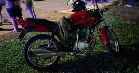 Motociclista Embriagado Se Envolve Em Acidente No Jardim Coopagro