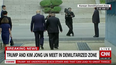 Dmz Donald Trump Steps Into North Korea With Kim Jong Un Live