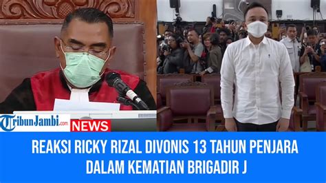 Detik Detik Hakim Bacakan Vonis Tahun Penjara Untuk Ricky Rizal