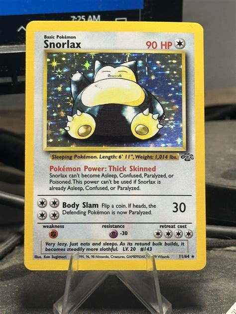 Pok Mon Tcg Snorlax Jungle Unlimited Holo Rare Ebay