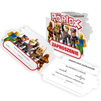 ZAPROSZENIE NA URODZINY ROBLOX