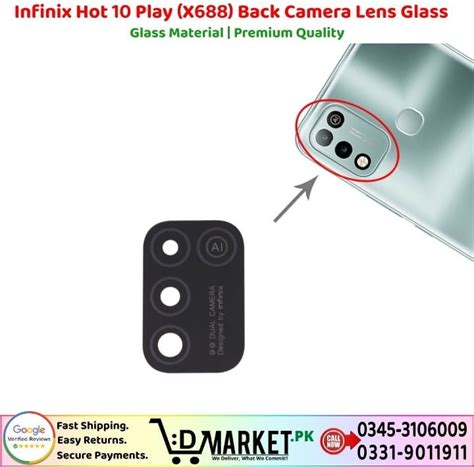 Infinix Hot Play X Back Camera Lens Glass Replacement Exclusvie