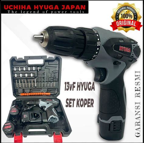 Mesin Bor Baterai Cordless Impact Drill Merk Uchiha Type Vf New Bor