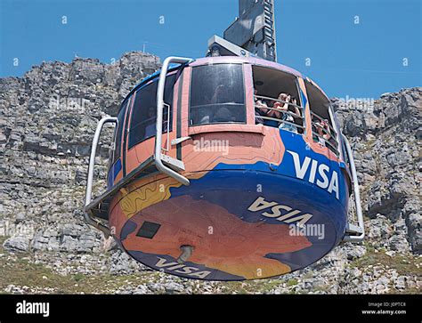 Cable car to Table Mountain Cape Town South Africa Stock Photo - Alamy