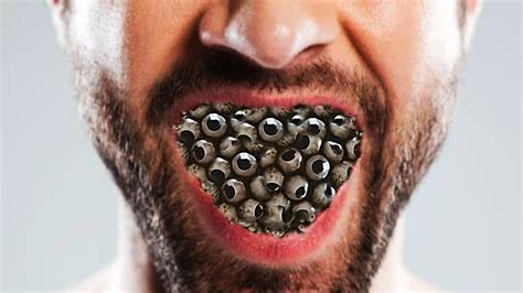 ASMR Removal Trypophobia Eyes Infected Under The Mouth ASMR Mouth