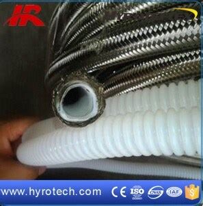 SS304 316 Braided Flexible PTFE Hose Convoluted PTFE Hose China High