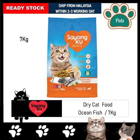 READY STOCKSAYANGKU OCEAN FISH 7KG CAT FOOD MAKANAN KUCING 7KG Lazada