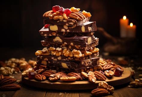 Premium AI Image | A decadent stack of dessert bars with layers of ...