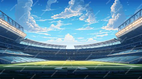 Premium AI Image | American football stadium background