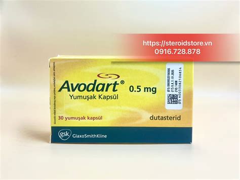 Avodart 05mg Dutasteride 05mg Hãng Glaxosmithkline Hộp 30 Viên