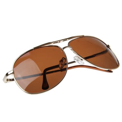 Mens Polarized Lens Metal Square Wire Frame Sunglasses Zerouv