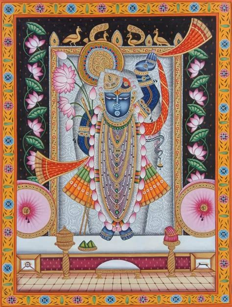 Pichwai Painting Shrinathji Darshan Indian Art Hand Painted On Etsy