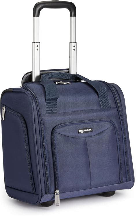 Amazon Basics Underseat Carry On Rolling Travel Luggage Bag Inches