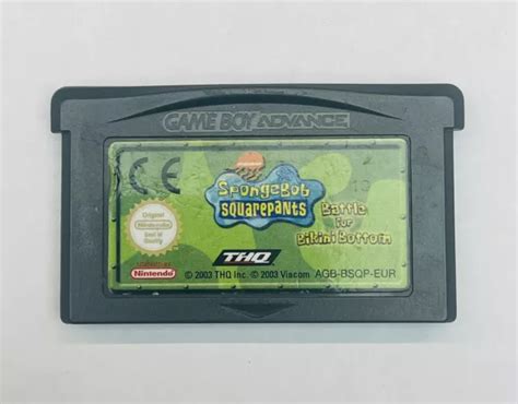 Spongebob Squarepants Battle For Bikini Bottom Game Boy Advance Picclick Uk