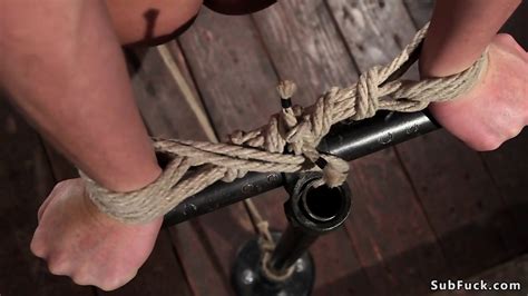 Hogtied Brunette Fisted To Squirting Ariel X