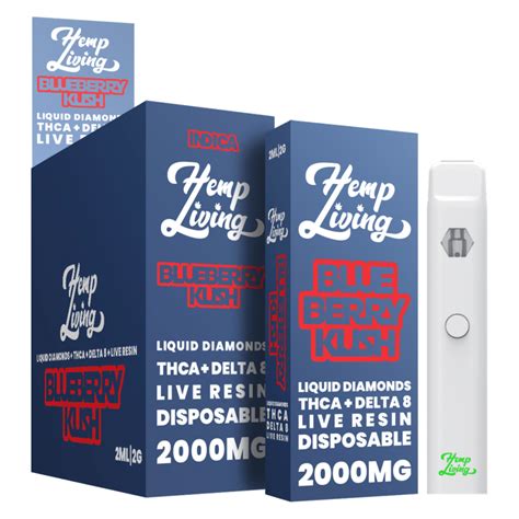 Hemp Living Thca Delta 8 Live Resin Liquid Diamonds 2g Vape