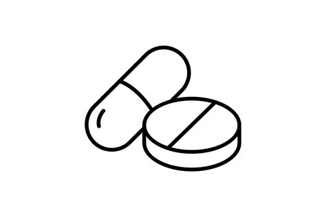 Medication Clipart Black And White