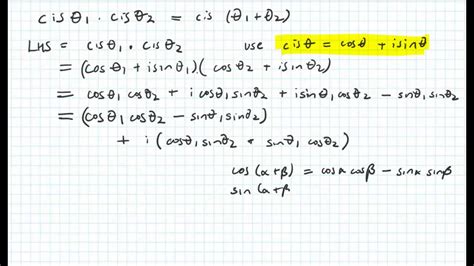 Complex Numbers Polar Form Properties Youtube