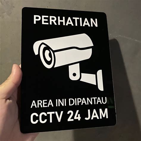 Sign Board Akrilik Tulisan Cctv Jam Lazada Indonesia