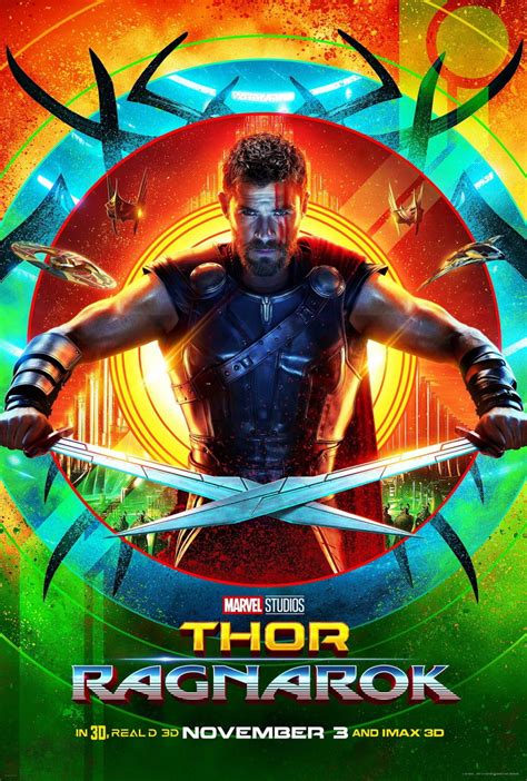 Big Poster Filme Marvel Thor Ragnarok Lo Tamanho X Cm