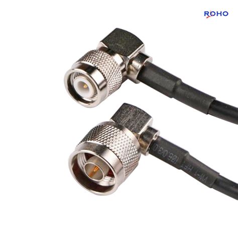 RF Coaxial Right Angle N Male To TNC Male Connector Cable Assembly With