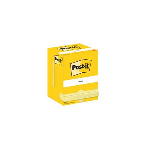 Post it Bloco Notas Aderentes 76 x 102 mm Amarelo Canário 100 Folhas